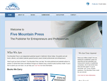 Tablet Screenshot of fivemountainpress.com